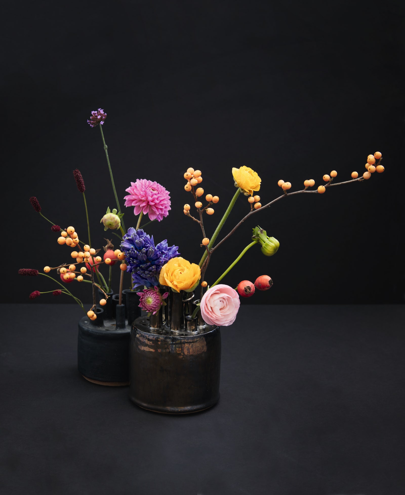 Taylors riff on Several Circles puts the deep purple of hyacinths and spherical forms of dahlias ranunculus rosehips and...