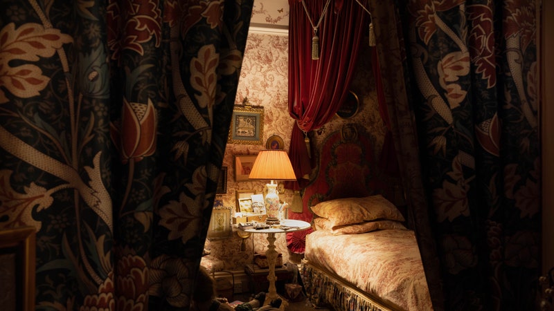 The chiaroscuro London flat of an acclaimed costume designer